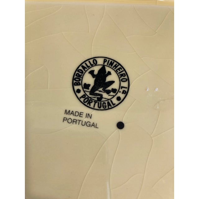 1990s Bordallo Pinheiro Yellow Bunny Platter For Sale In Oklahoma City - Image 6 of 6