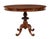 Antique Carved Flame Mahogany Oval Center Table, 1890s For Sale - Image 9 of 9