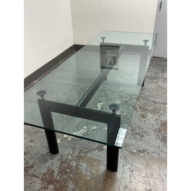 Metal Le Corbusier, Jeanneret & Perriand for Cassina Lc6 Dining Table For Sale - Image 7 of 12