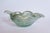 Mid-Century Modern 1950s Archimede Seguso Murano Glass Leaf Bowl Green Gold Bullicante For Sale - Image 3 of 17