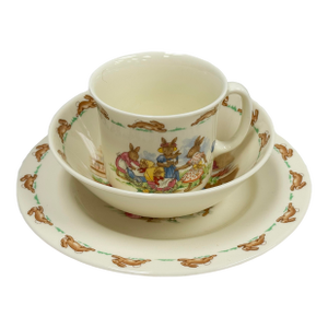 Vintage Royal Doulton Bunnykins Dishware Set, 3 PCS