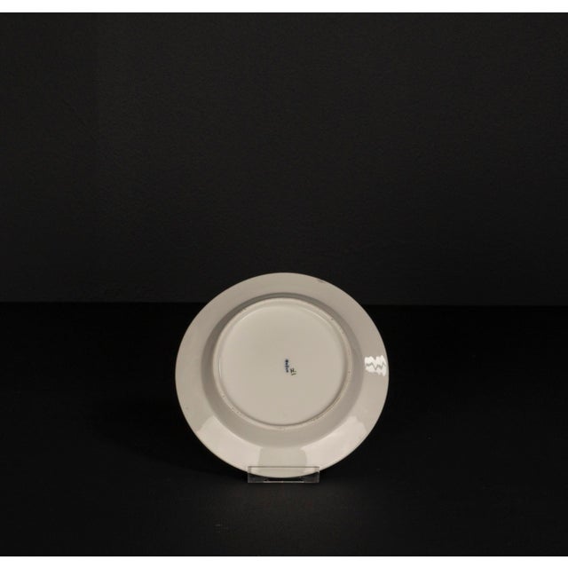 Early 21st Century Smal Black Porcelain Plate from KPM Berlin, 18th Century For Sale - Image 5 of 8