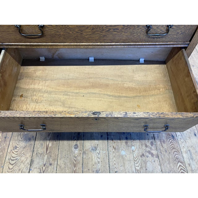 Early 1900s Solid Wood Dresser - 4 Drawers - Farmhouse Storage For Sale - Image 15 of 17