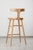 Modern Style Ash Solid Wood Bar Chair With Back in Ash Color For Sale - Image 10 of 12