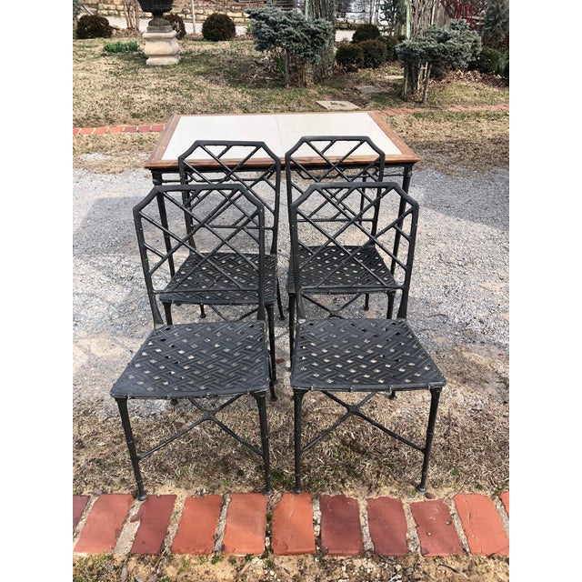 Vintage Brown Jordan Calcutta Dining Set Chairish