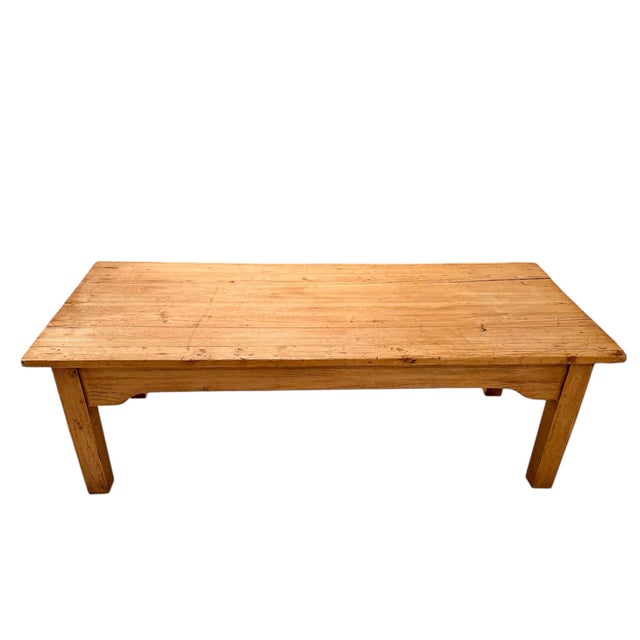 Originally a prep table, this piece was converted into a coffee table to give it new life. Plank top with a wonderful...