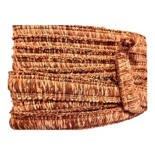 Vintage Chenille Tassel Fringe Trim Rust Orange 2" For Sale