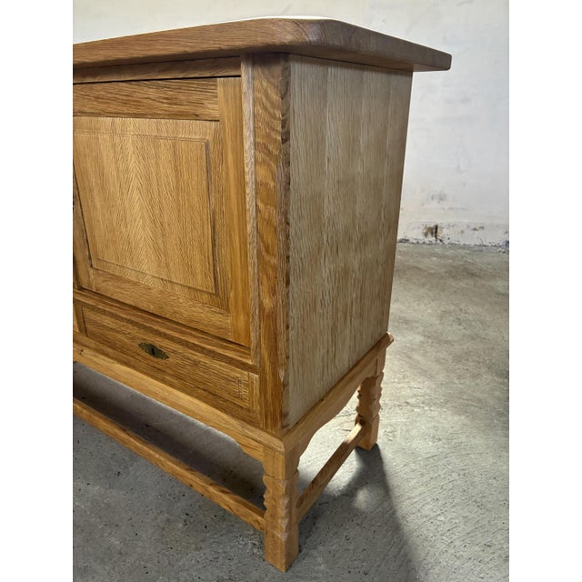 Oak Sideboard in style of Henning Kjærnulf, 1970s For Sale - Image 18 of 18