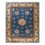 Royal Blue Background With Great Asymmetric Pattern and Allover-Medallion Design Antique Chinese Peking Rug For Sale