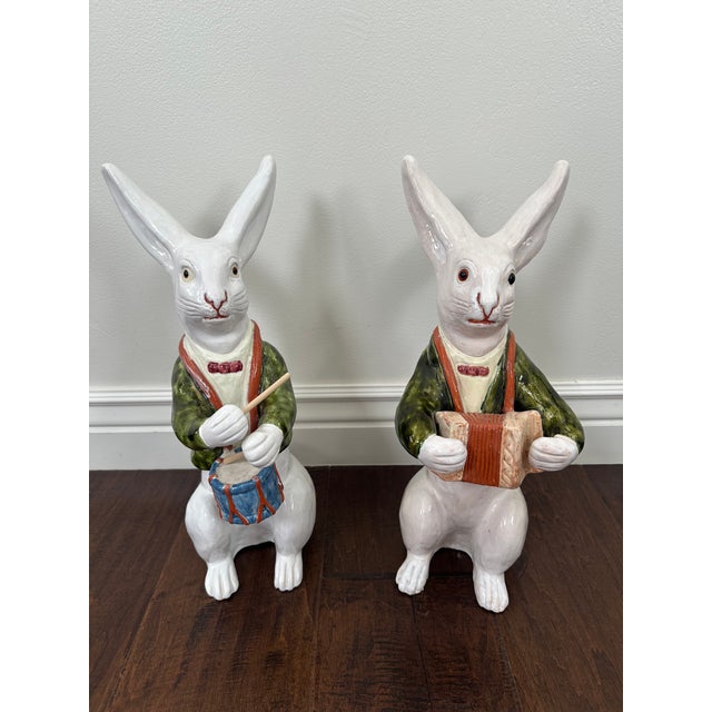 Ceramic Mid 20th Century Ceramic Bunnies - A Pair For Sale - Image 7 of 13
