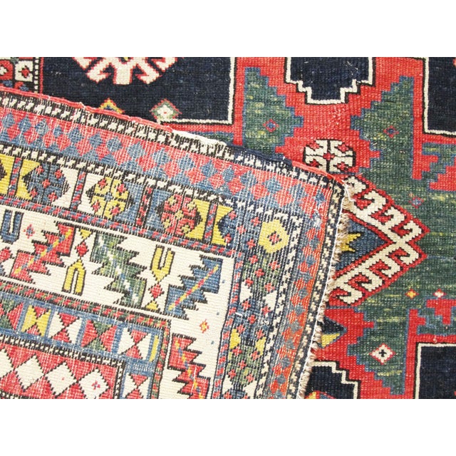 Antique Caucasian Kazak Rug For Sale - Image 9 of 10