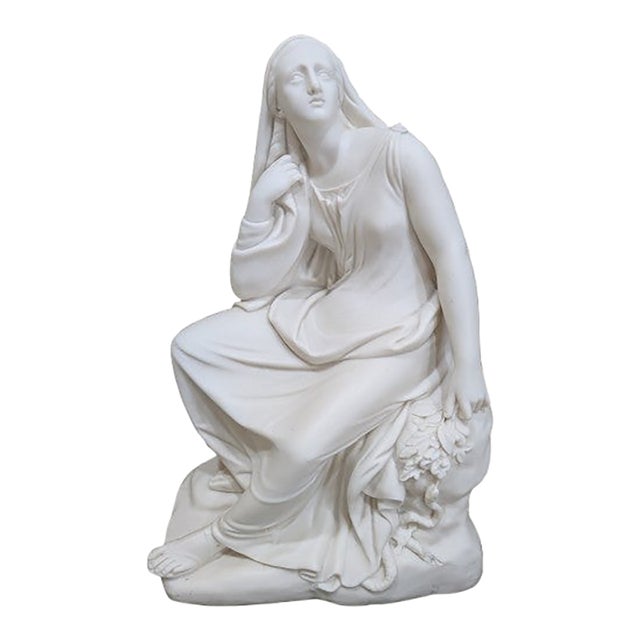 19th Century Minton Parian Sculpture "Tragedy" by John Bell For Sale