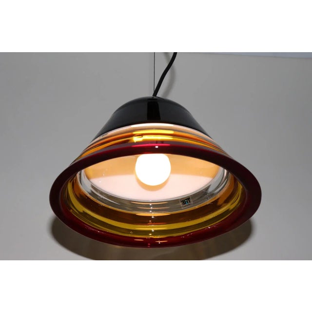 Late 20th Century Mid-Century Modern Murano Glass Pendant Lamp For Sale - Image 5 of 9