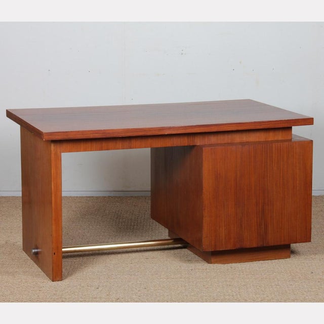 1940s Modern Wooden Desk, 1940s For Sale - Image 5 of 10