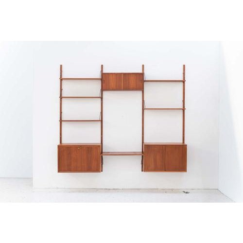 Cado 3-Bay Cado Wall Unit by Poul Cadovius For Sale - Image 4 of 18