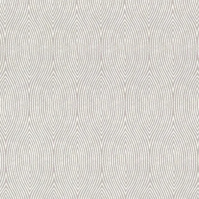 Sample - Schumacher Bark Wallpaper in Fog For Sale