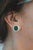 Vintage Sterling Silver Malachite Clip-on Stud Earrings, A Pair For Sale - Image 18 of 18