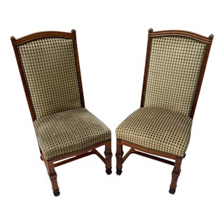 Art Deco Side Chairs in Oak and Macassar Ebony by Willem Penaat, 1917, Set of 2 For Sale