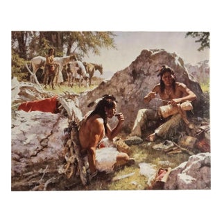 Howard Terpning "Hard Trails Wore Out More Than Ponies" Limited Edition Giclée on Canvas Masterwork Edition For Sale