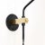 Contemporary Minimalist Modern Brass & Oxidized Steel Potence Wall Lamp from Balance Lamp For Sale - Image 3 of 7