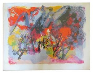 Late 20th Century Vintage Maurice-Elie Sarthou Lithograph Print