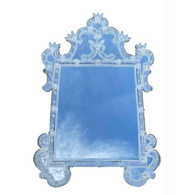 Vintage Venetian Mirror in the Style of Murano For Sale - Image 12 of 12