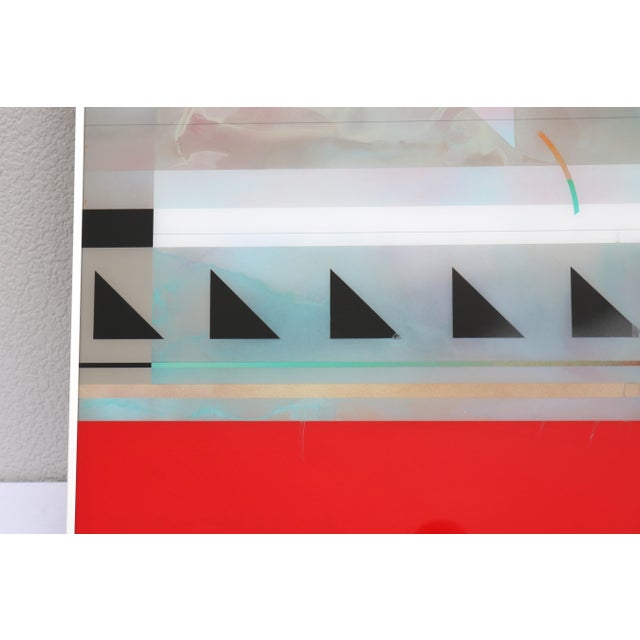 1988 Richard Hammond Flight-3 Abstract Expressionism Artwork Enamel and Resin For Sale - Image 13 of 18