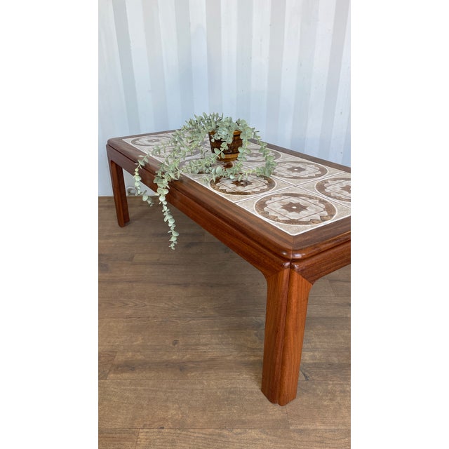 Mid-Century Teak Coffee Table with Ceramic Tile Top from G Plan, 1960s For Sale - Image 4 of 10