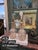 Pair of Antique Cut and enameled Bohemian Glass decanters that have been made into lamps. These are not drilled and...