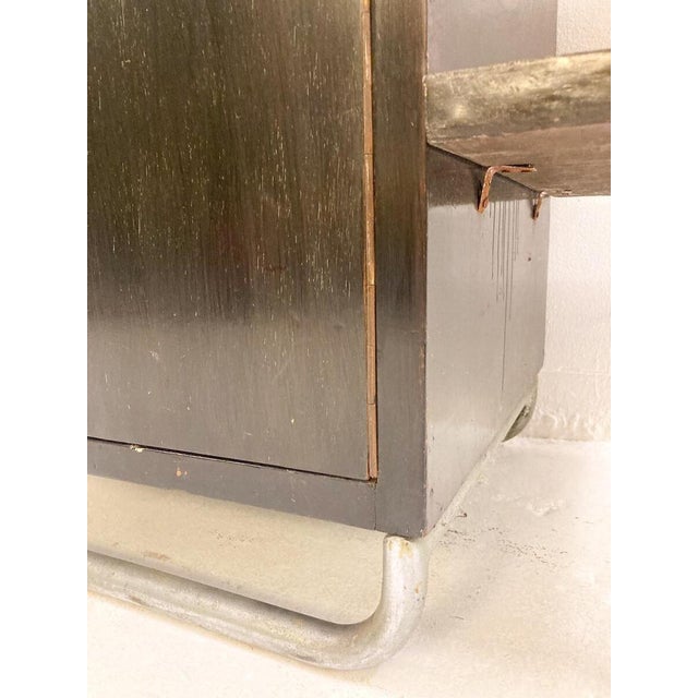 Modern Wall Unit in Wood and Tubular Metal, 1920s For Sale - Image 12 of 17