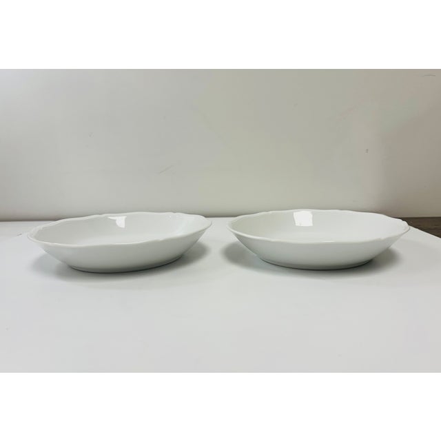 White Raynaud Limoges 'Argent' Dinnerware: 2 Dinner Plates, 2 Salad Plates and 2 Soup Bowls - 6 Pieces For Sale - Image 8 of 12