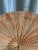 Taupe Antique Japanese Antique Painted Paper Parasol For Sale - Image 8 of 13