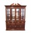Traditional Cresent Furniture Solid Cherry Traditional Style 75" Buffet W. Lighted Display Pediment China Cabinet 8252 8272 For Sale - Image 3 of 18