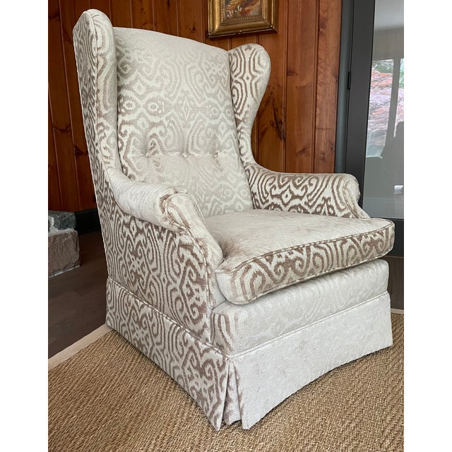 1960s Striking Mid-Century Wingback Chair For Sale - Image 5 of 13