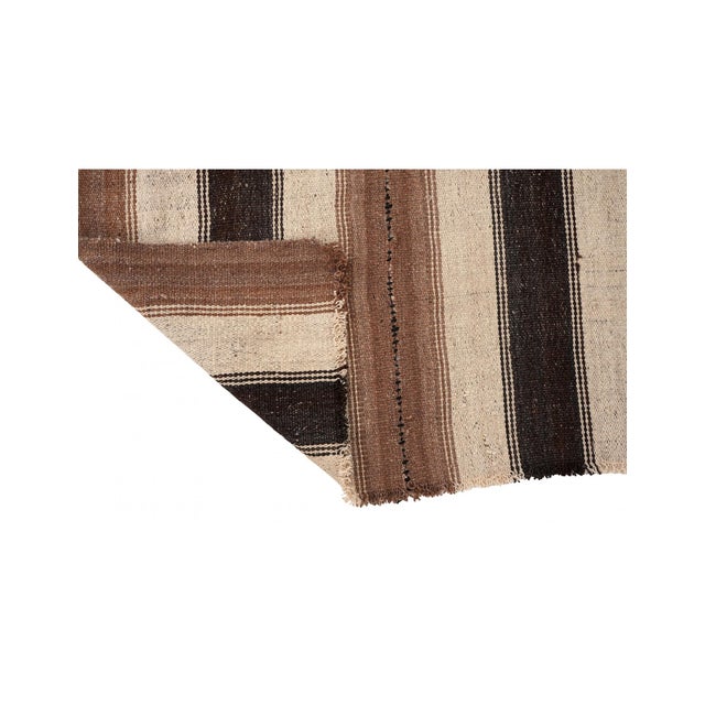 1960s Vintage Striped Turkish Kilim Rug - 3`2″ X 8`10″ For Sale - Image 5 of 6