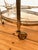 Metal Vintage French Brass Tea Trolley with Removable Tray and 8-Tier Bottle Holder, 1950s For Sale - Image 7 of 8