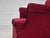 Mid-Century Modern Danish Lounge Chair in Cherry Red Velour Fabric, 1970s For Sale - Image 3 of 18