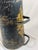 Antique English Tole Coal Helmet Scuttle, Beldray, Gilt Cherub Medallion, 24in For Sale - Image 9 of 13