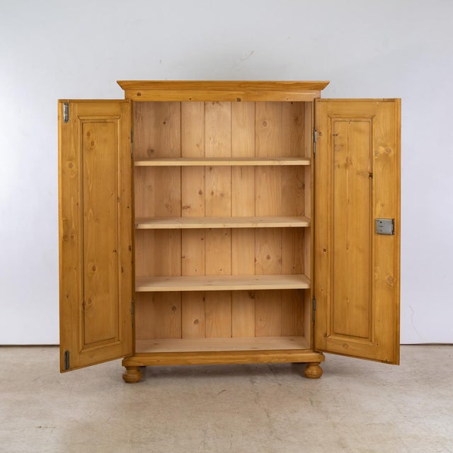 Softwood 2-Door Linen Cupboard, in Flawless conditions. Designed before 1890
