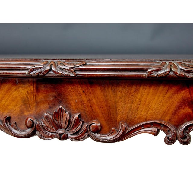 Antique Hand Carved Oval Center Table, 1880 For Sale - Image 9 of 11