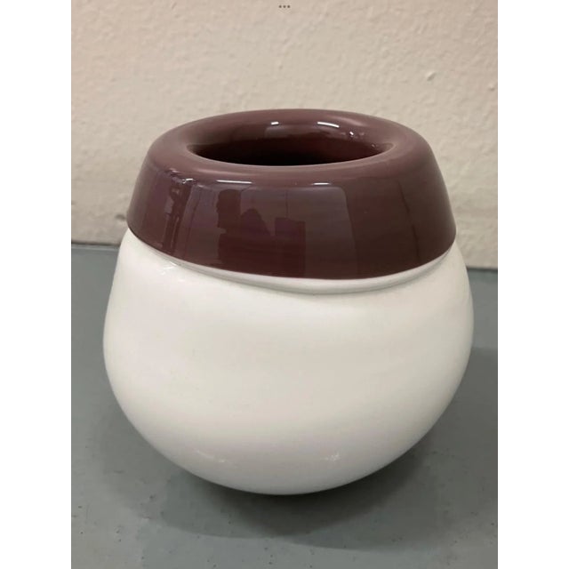 1990s Post Modern Glass Decorative Vase , Italy For Sale In Los Angeles - Image 6 of 7
