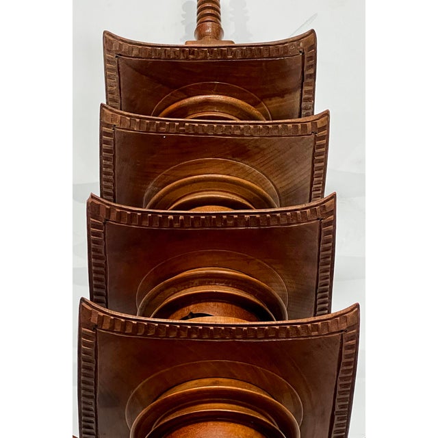 Japanese Showa Period Teak Model of a Pagoda For Sale In San Francisco - Image 6 of 6