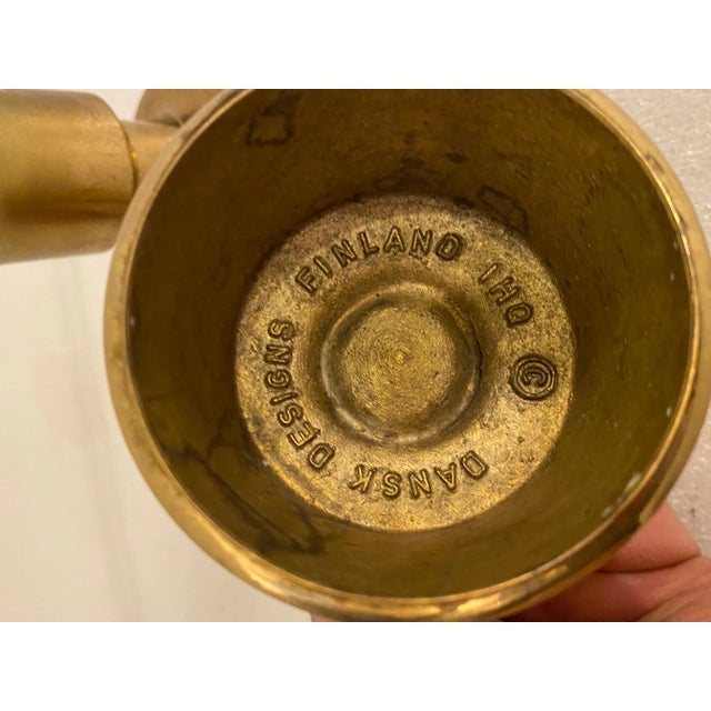 Metal Jens Quistgaard Dansk Brass Candlesticks - A Pair For Sale - Image 7 of 7