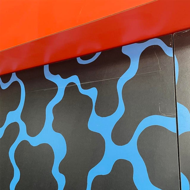 Italian Modern Wardrobe in Wood and Formica for Design Gallery Milano, 1980s For Sale - Image 9 of 18