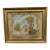 Antique Victorian Gilt Framed Scenic Landscape Needlepoint Tapestry With Boy For Sale