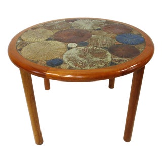 Tue Poulsen Tile Top Dining Table for Haslev Denmark For Sale