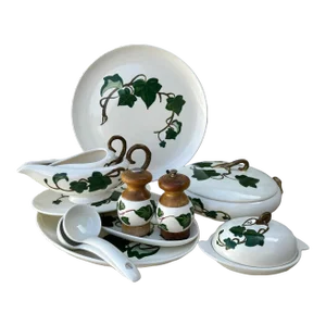 Vintage "Ivy" Print Serving Set of 12