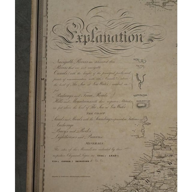 Large Inland Navigation Map of Canals and Railroads, 1830 For Sale - Image 3 of 18