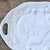 Vintage Large White Embossed Harvest Turkey Platter with Handles by Century 21.5 w x 15.5 t