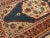 1880s Blue Navy - Camel Medallion Antique Persian Sultanabad Rug 4'5" X 6'9" Handknotted Wool Carpet For Sale - Image 17 of 18